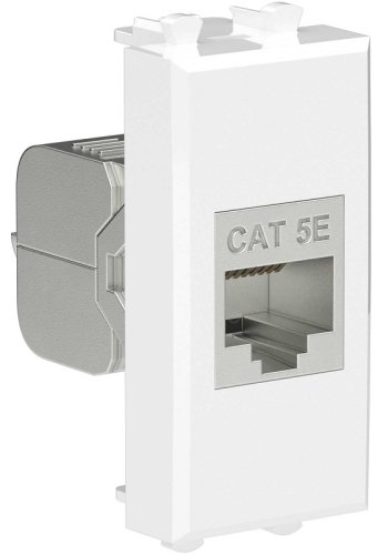 Розетка компьютерная экранированная модульная DKC Avanti 1-м. 1 мод. RJ45 5е белое облако картинка